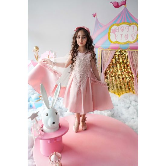 صورة فستان جواهر الأحلام بفخامة الكريستال بـلونين - M3716